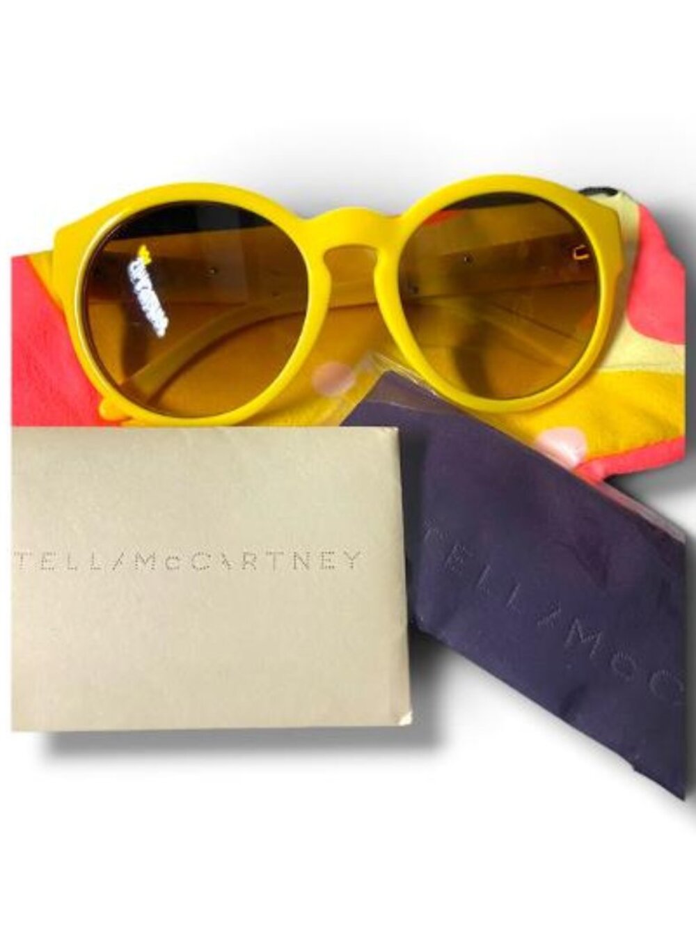 Stella McCartney -  Sunglasses SC 4015IK 39V 4015 Bio Acetate Frame YELLOW